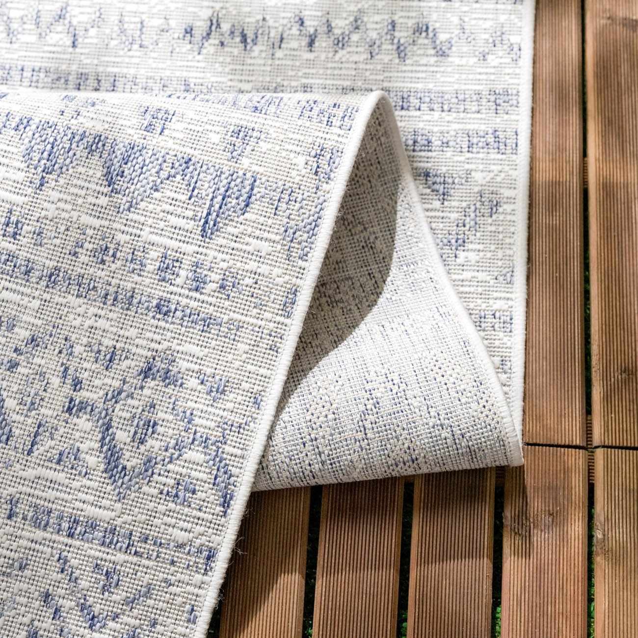 Novato Gray All Over Pattern Performance Outdoor Rug - Clearance by Boutique Rugs