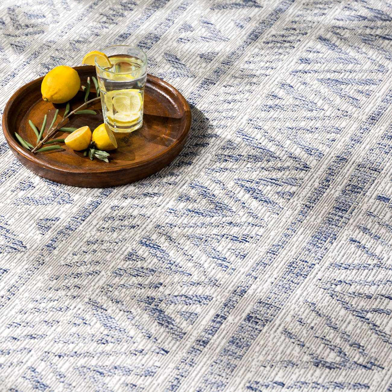 Novato Gray All Over Pattern Performance Outdoor Rug - Clearance by Boutique Rugs