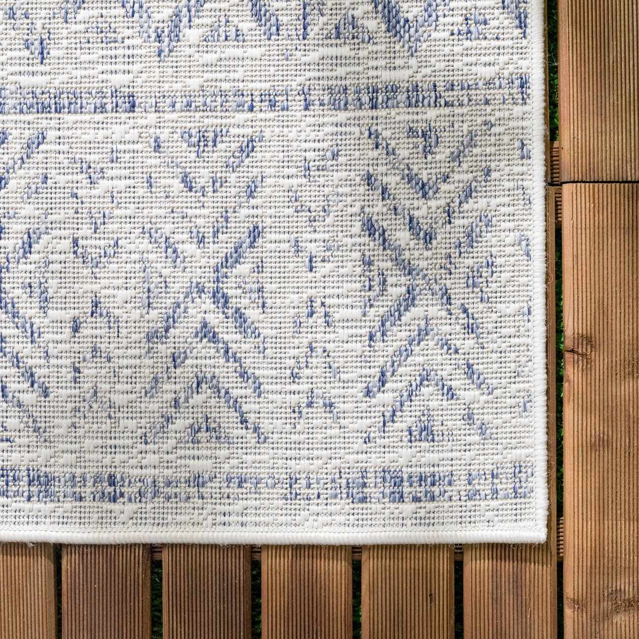 Novato Gray All Over Pattern Performance Outdoor Rug - Clearance by Boutique Rugs