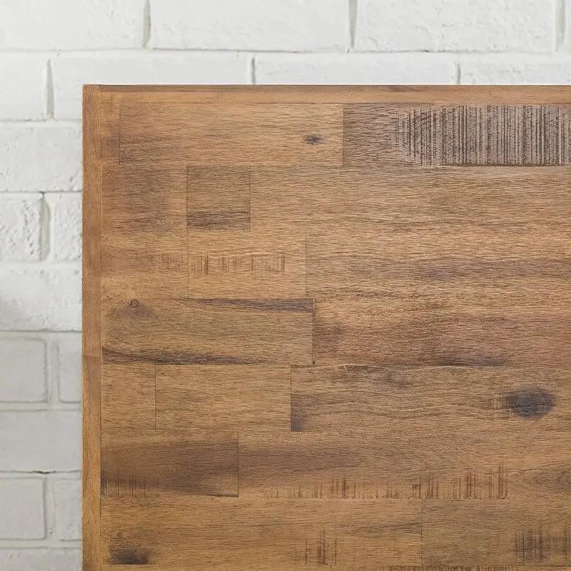 Rustic FarmHome Low Profile Pine Slatted Platform Bed in King by HomePacific