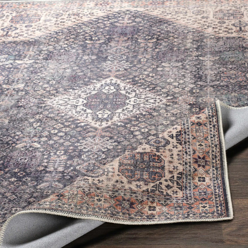 Kittrell Vintage Flat Pile Washable Rug - Clearance by Boutique Rugs