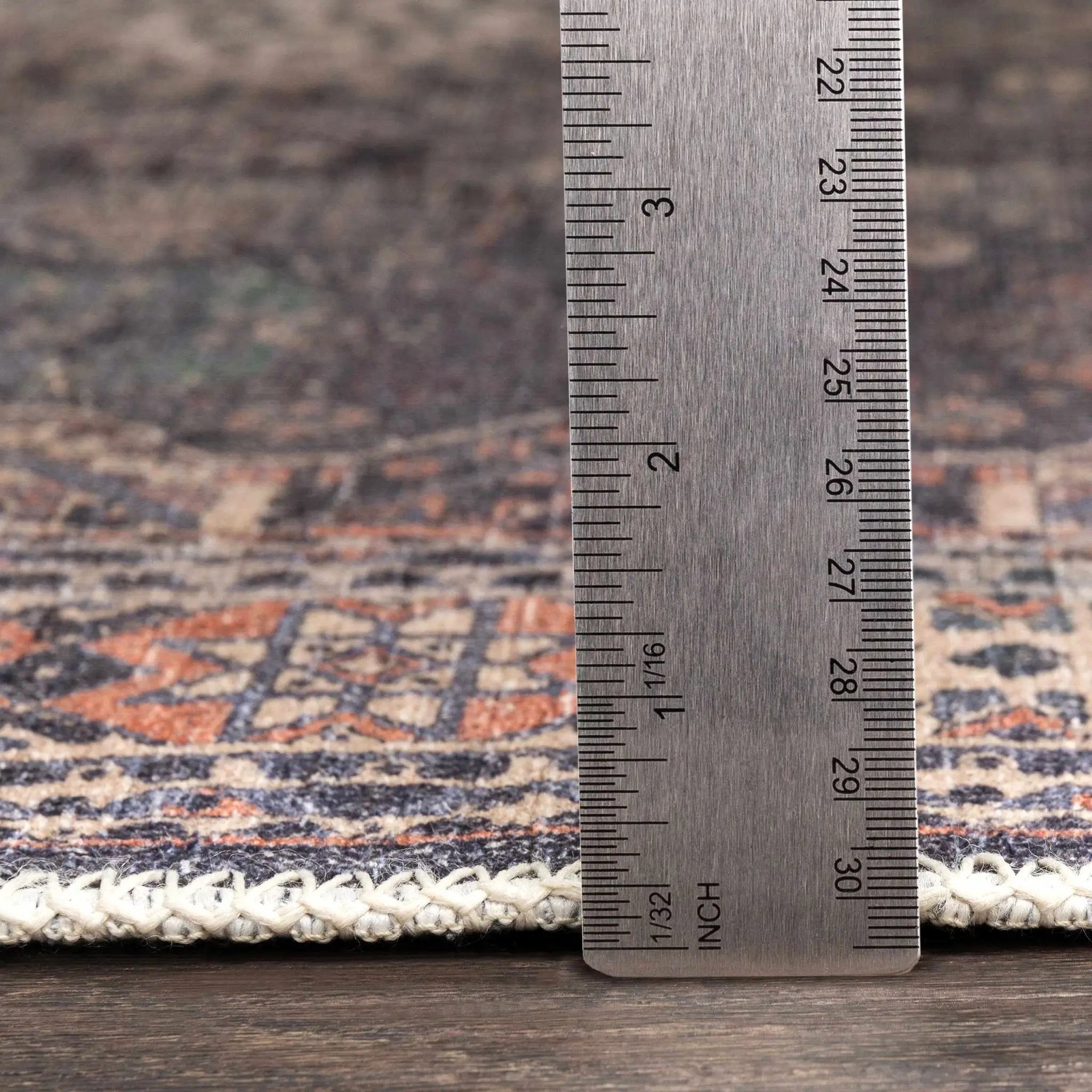 Kittrell Vintage Flat Pile Washable Rug - Clearance by Boutique Rugs