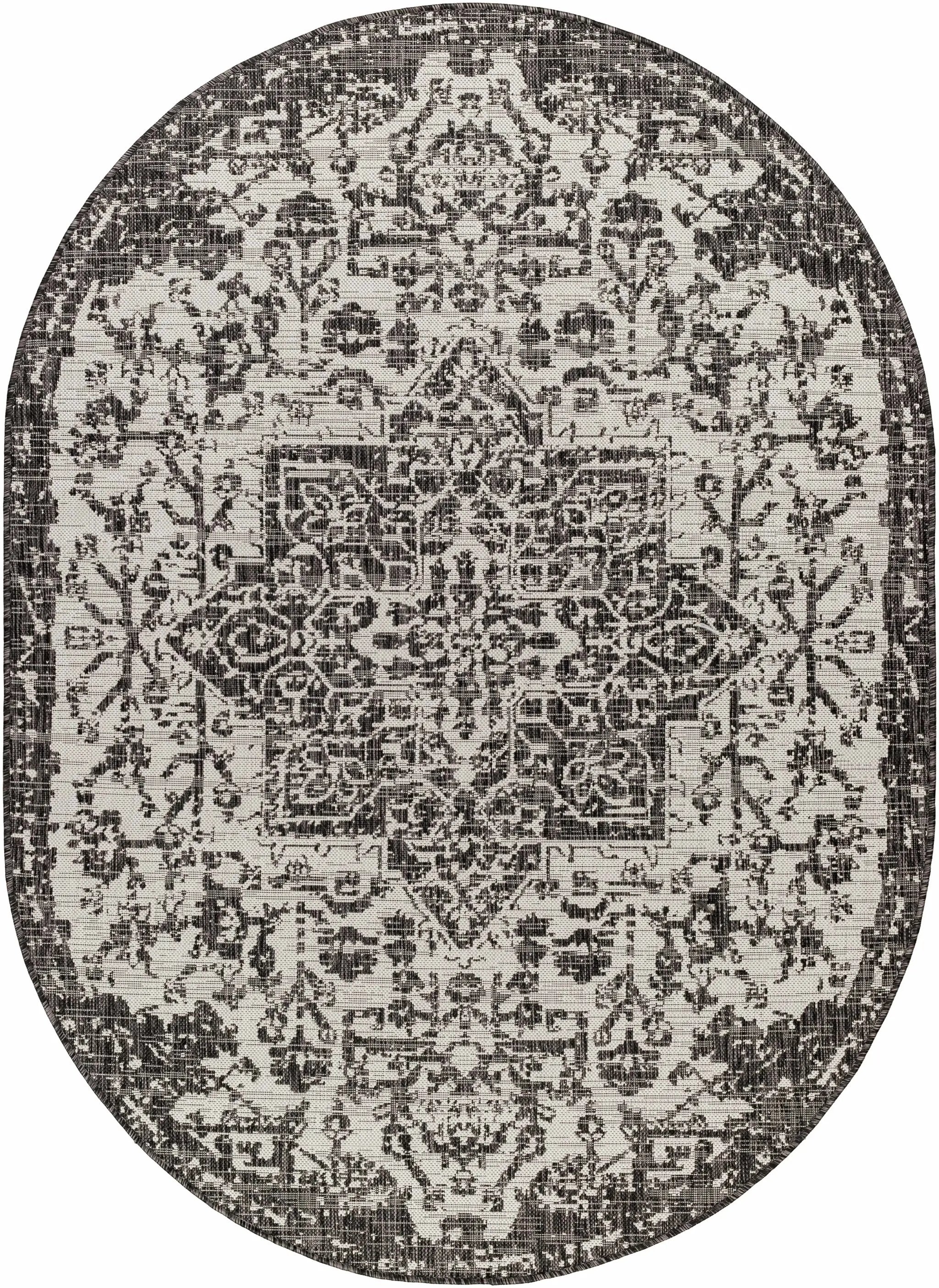 Charcoal Kilmacolm Indoor & Outdoor Area Rug - Clearance by Boutique Rugs