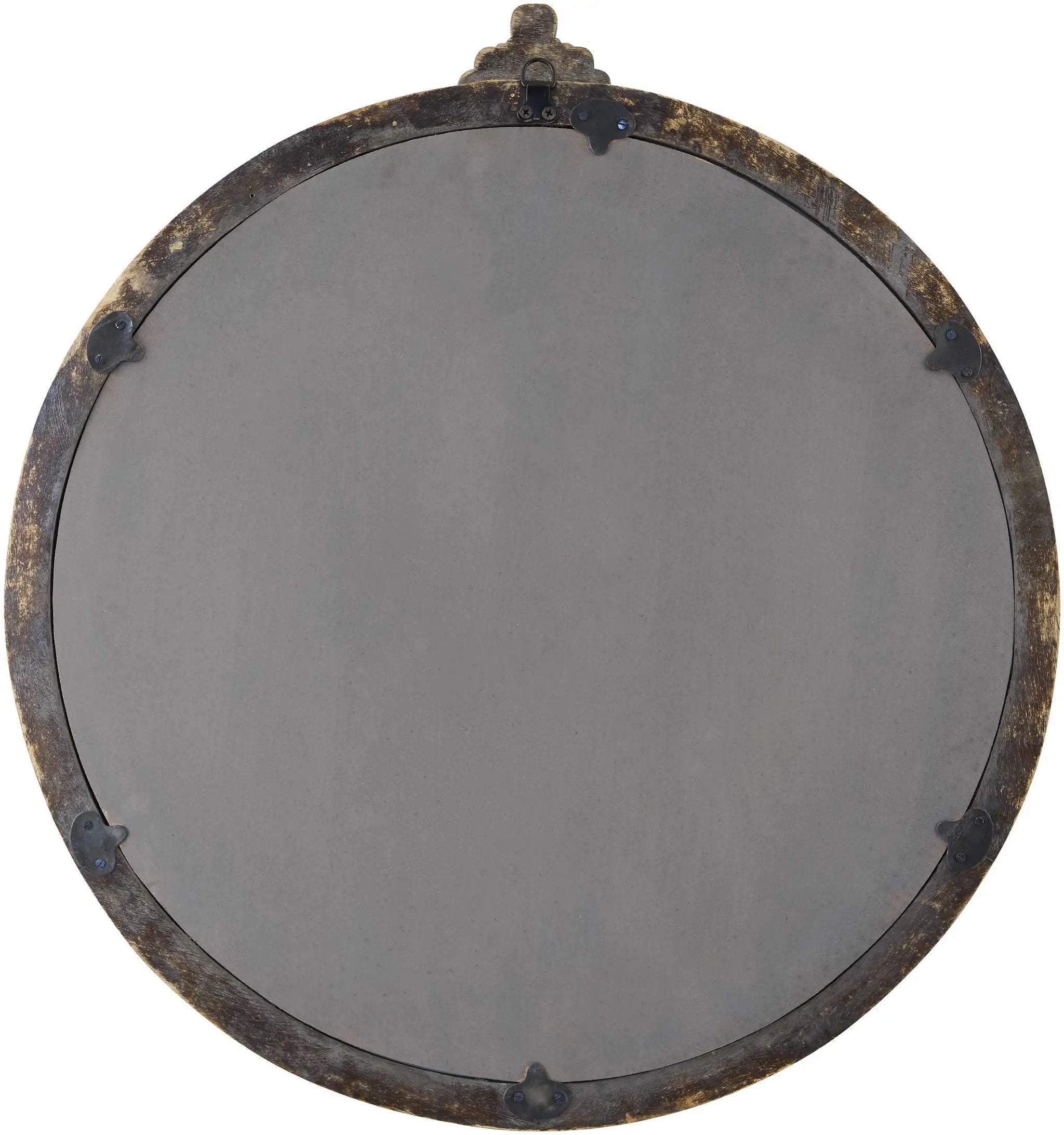 Kandersteg Dark Red Accent Mirror by Boutique Rugs