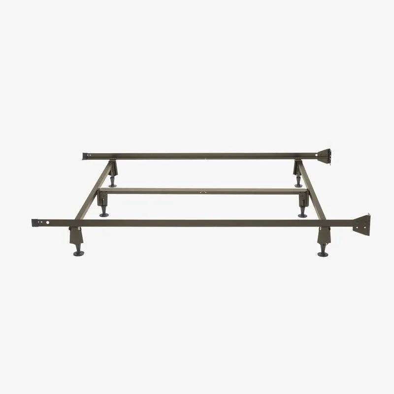 King size Steel Metal Bed Frame with Bolt-on Headboard Brackets by HomePacific