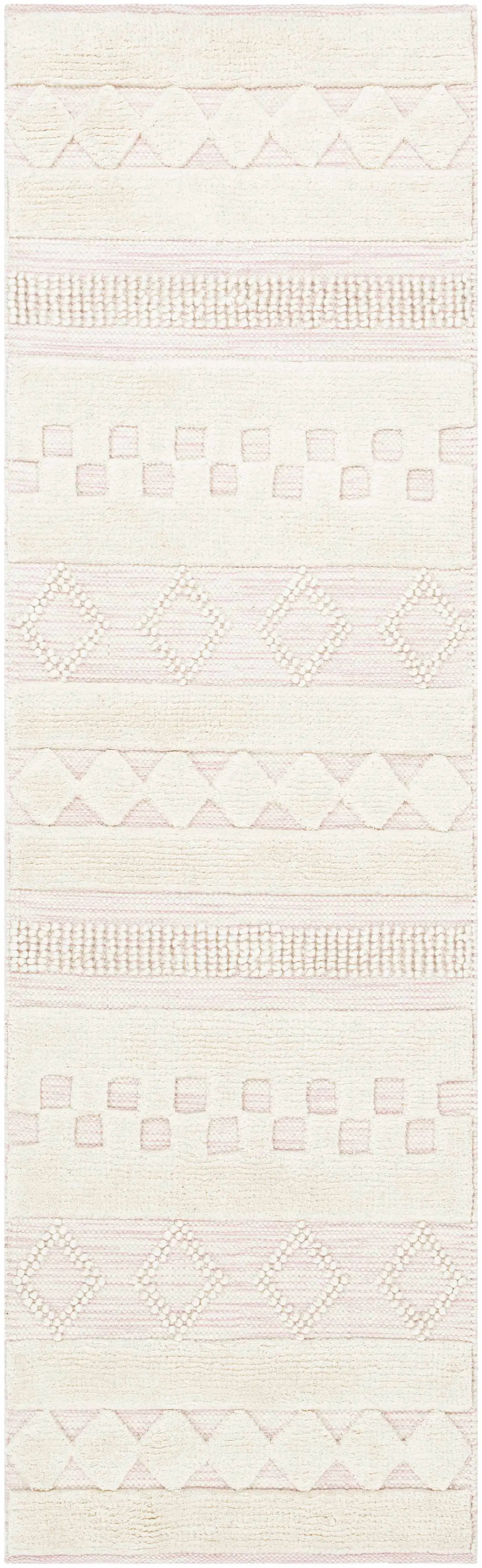 Knapp Pink Wool Rug - Clearance by Boutique Rugs