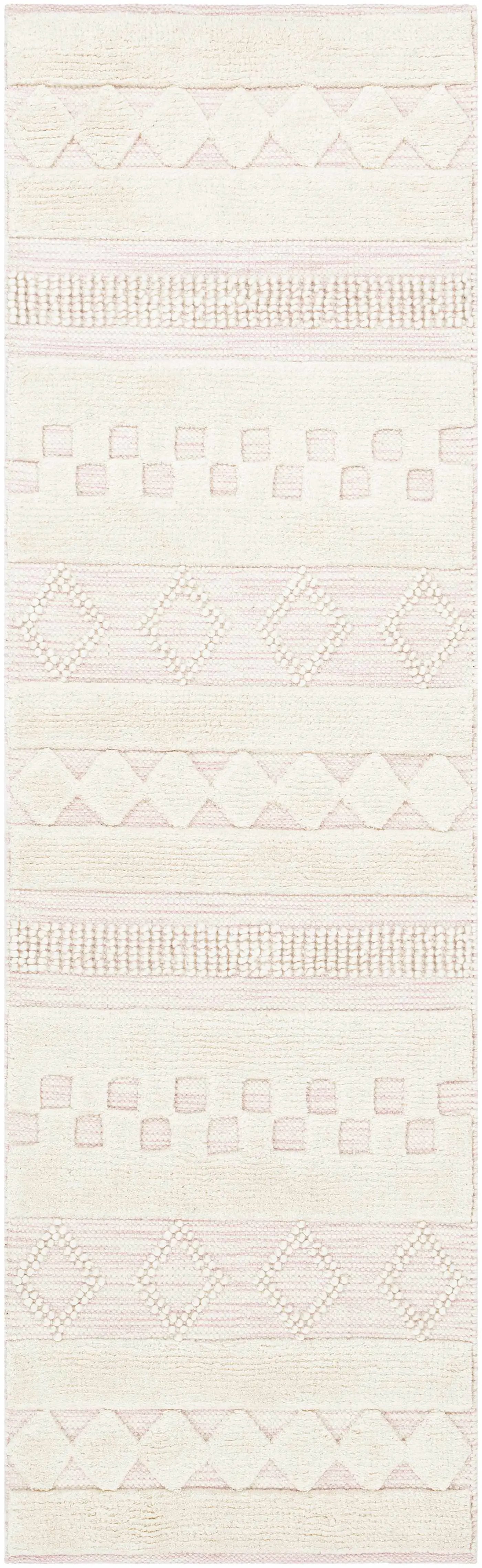 Knapp Pink Wool Rug - Clearance by Boutique Rugs