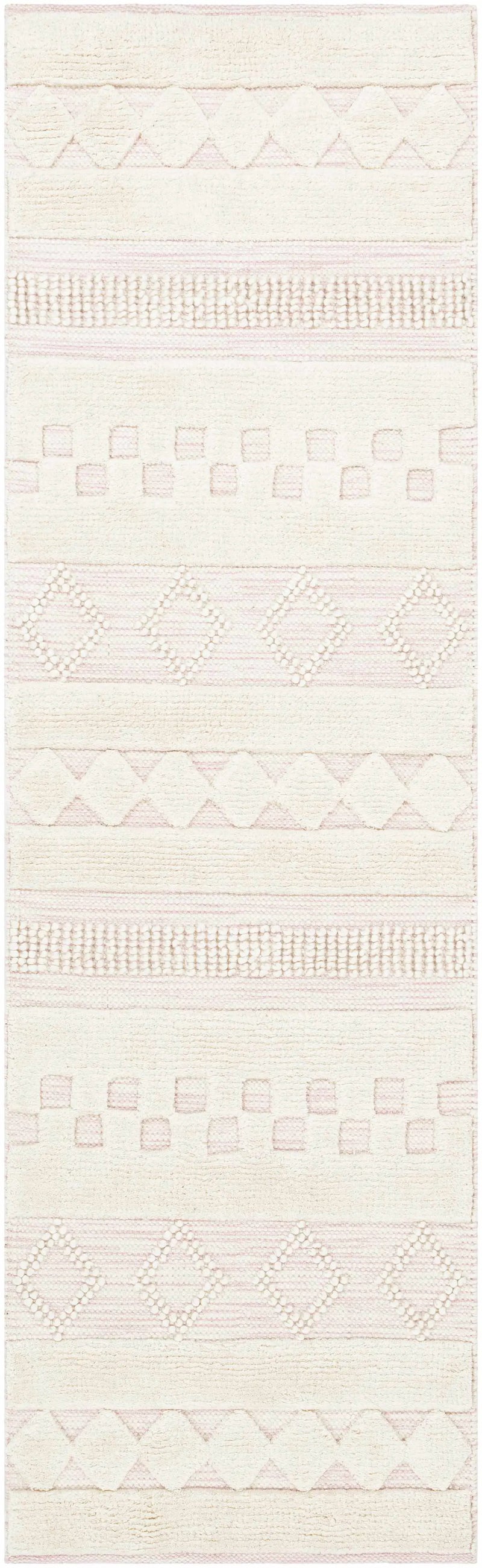 Knapp Pink Wool Rug - Clearance by Boutique Rugs