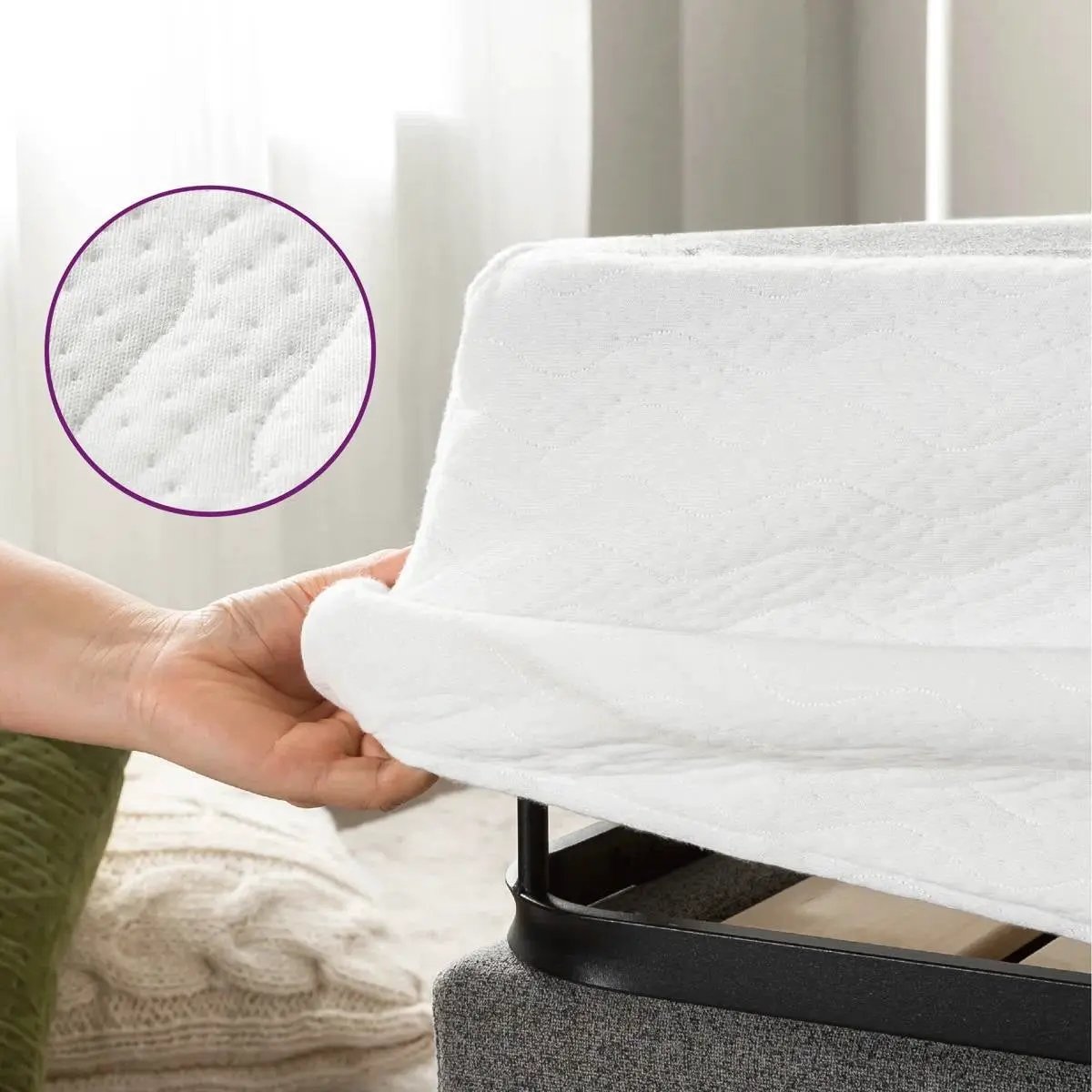 King size 5-inch Low Profile Metal Box Spring Mattress Foundation with Cover by HomePacific