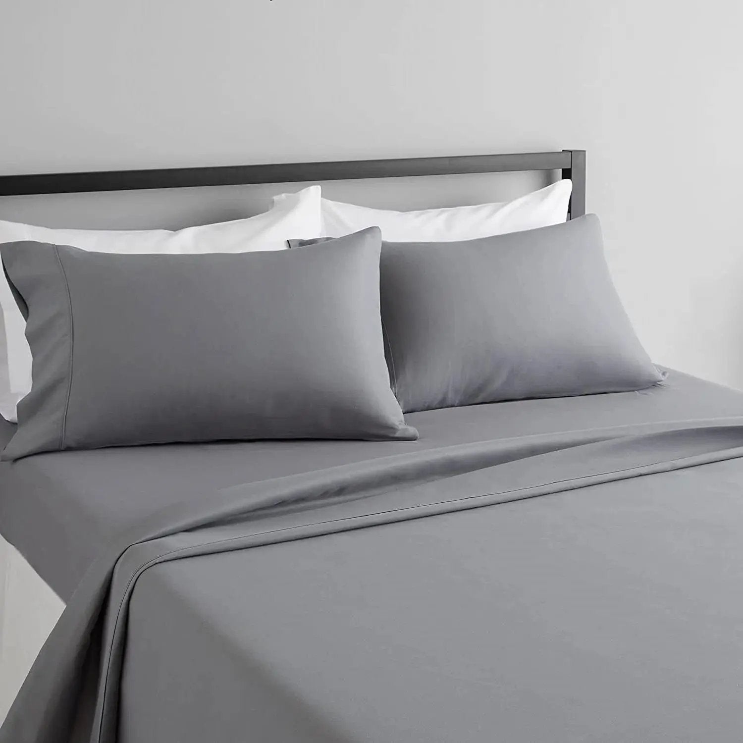 King size Silver Grey 100-Percent Egyptian Cotton 1000 Thread Count Sheet Set by HomePacific