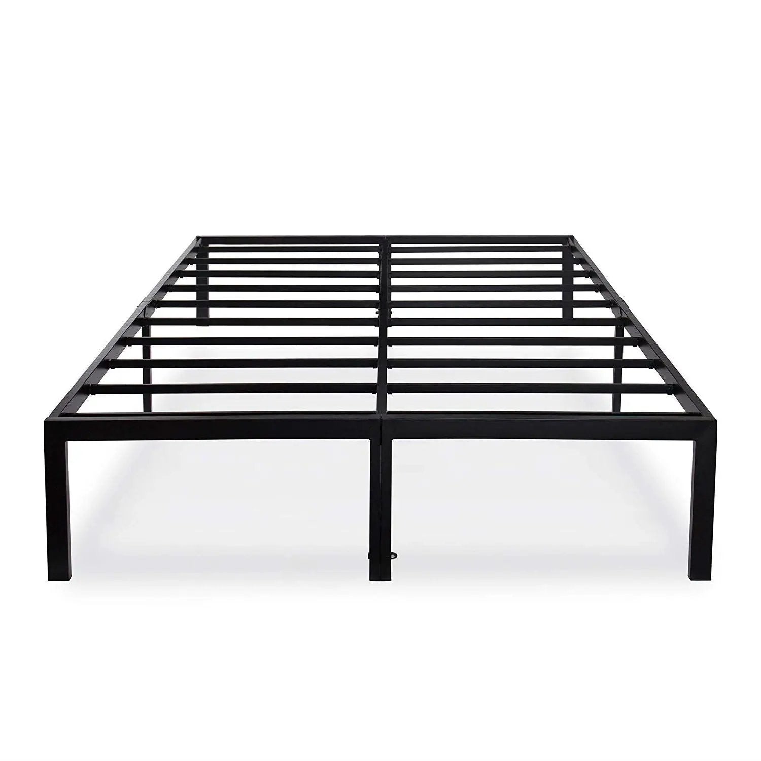 King size Modern Heavy Duty Black Metal Platform Bed Frame by HomePacific