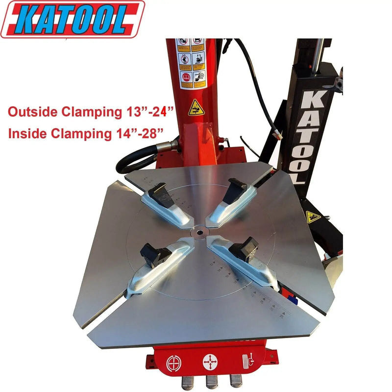 Katool KT-T835 Tire Changer w/ Bead Blaster, Max 28" Rim Clamping by Chery Industrial