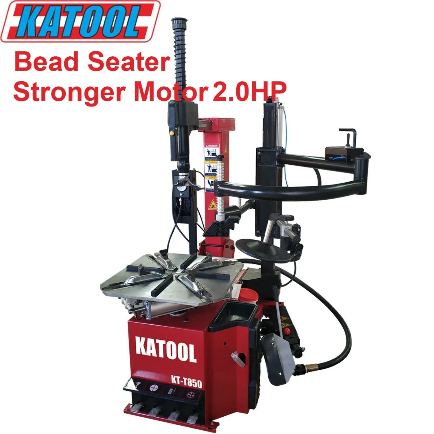 Katool KT-T850 Tilt Back Tire Changer w/ Bead Blaster, Max 28" Rim Clamping by Chery Industrial