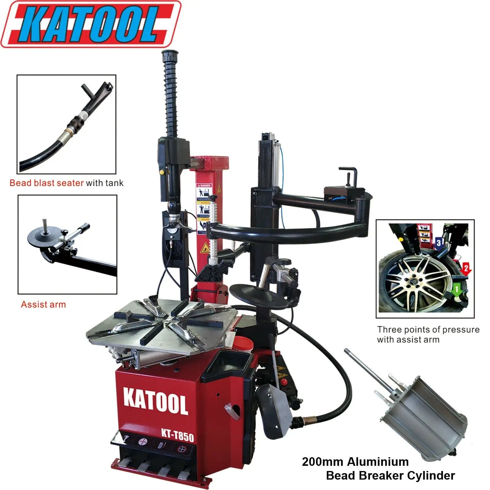 Katool KT-T850 Tire Changer & KT-B700 Wheel Balancer Combo by Chery Industrial