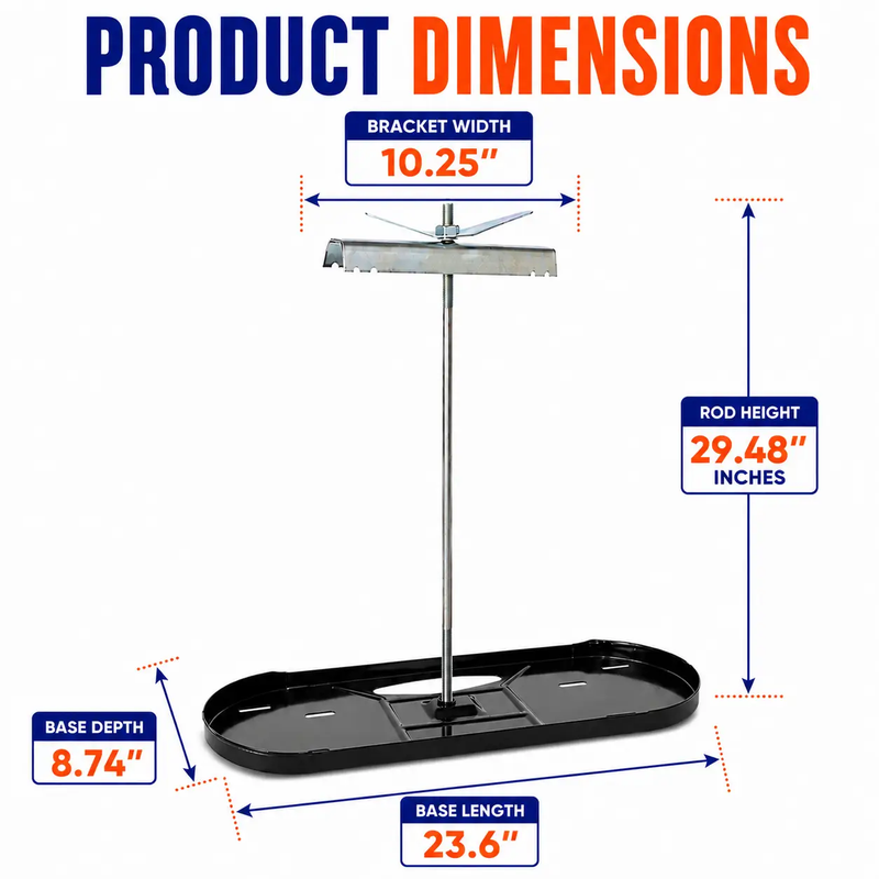Flame King 40lb Rack for Dual Propane Tank RVs & Trailers by Flame King Products