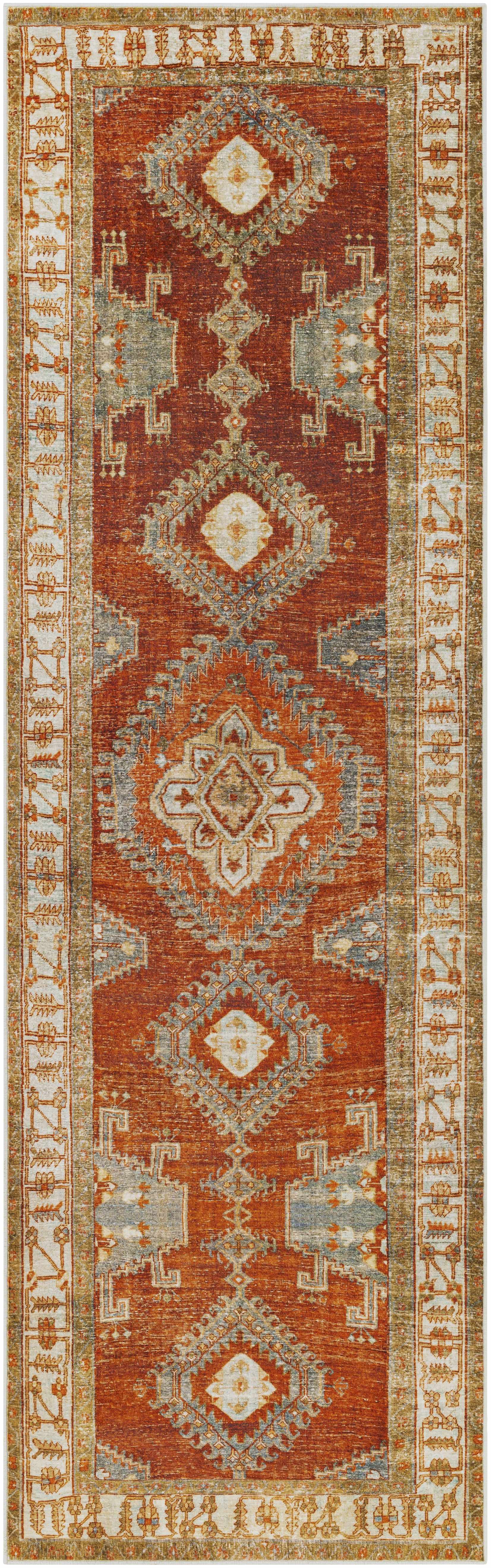 Kullar Orange Washable Area Rug by Boutique Rugs