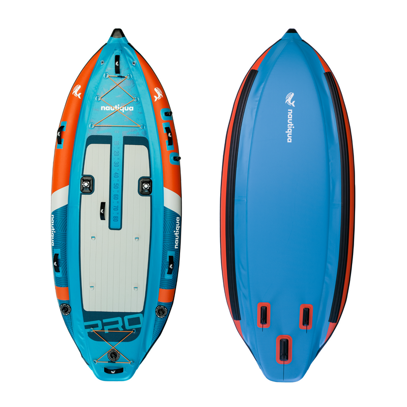 Nautiqua | CAPRI | Deluxe 3 Chamber Fishing Drop-stitch Inflatable Paddleboard | 1 Person | 330 lbs Capacity | Hand Pump & Carry Bag Included, photo 2 of 14