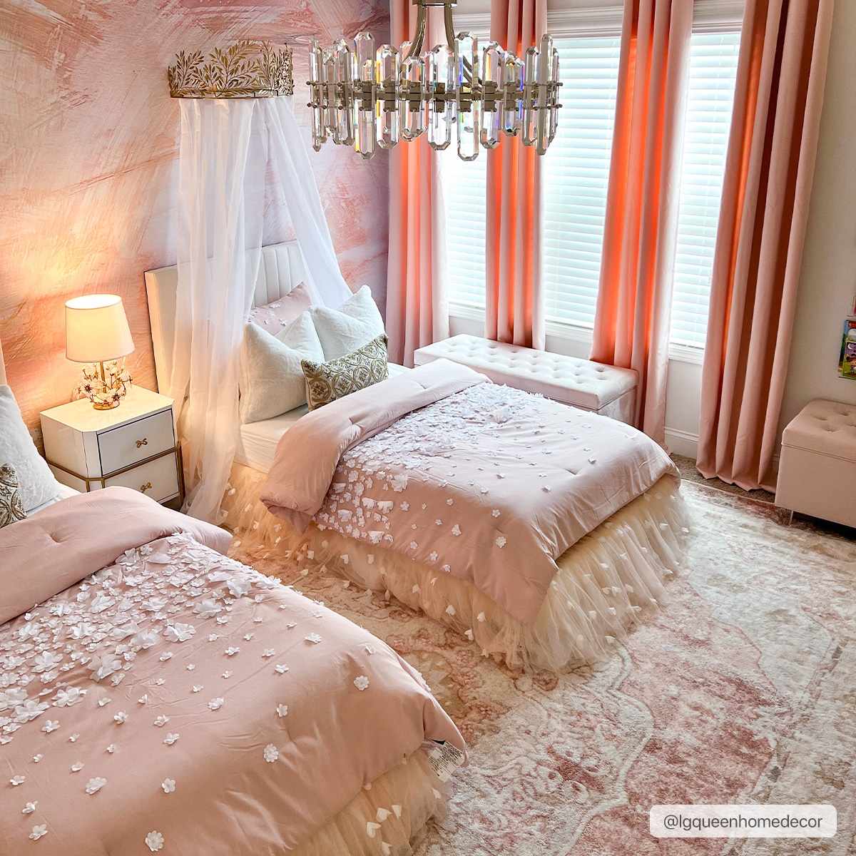 Kandos Blush & Light Pink Area Rug by Boutique Rugs