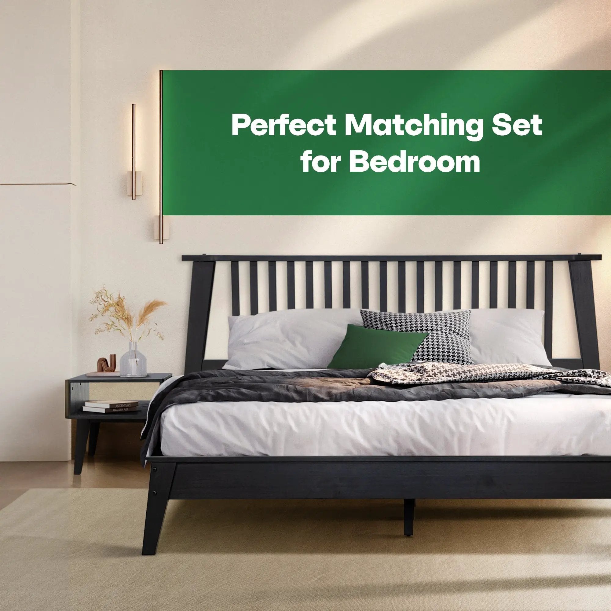 Kaylin Solid Wood Bed Frame by Megsu