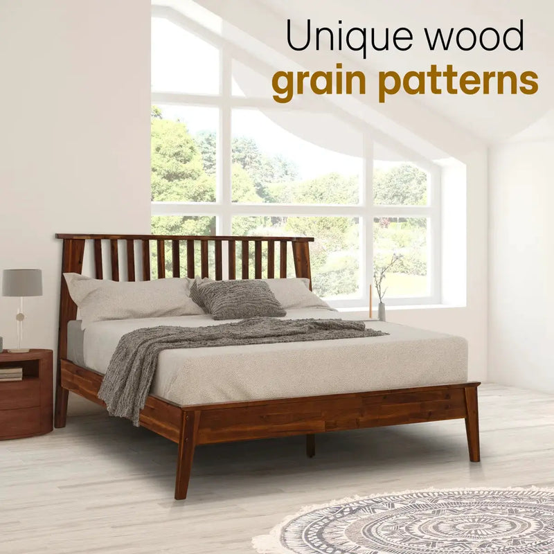 Kaylin Solid Wood Bed Frame by Megsu