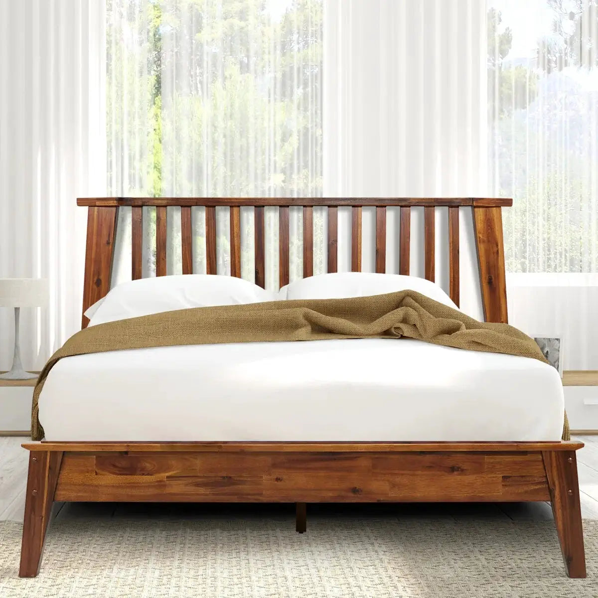 Kaylin Solid Wood Bed Frame by Megsu