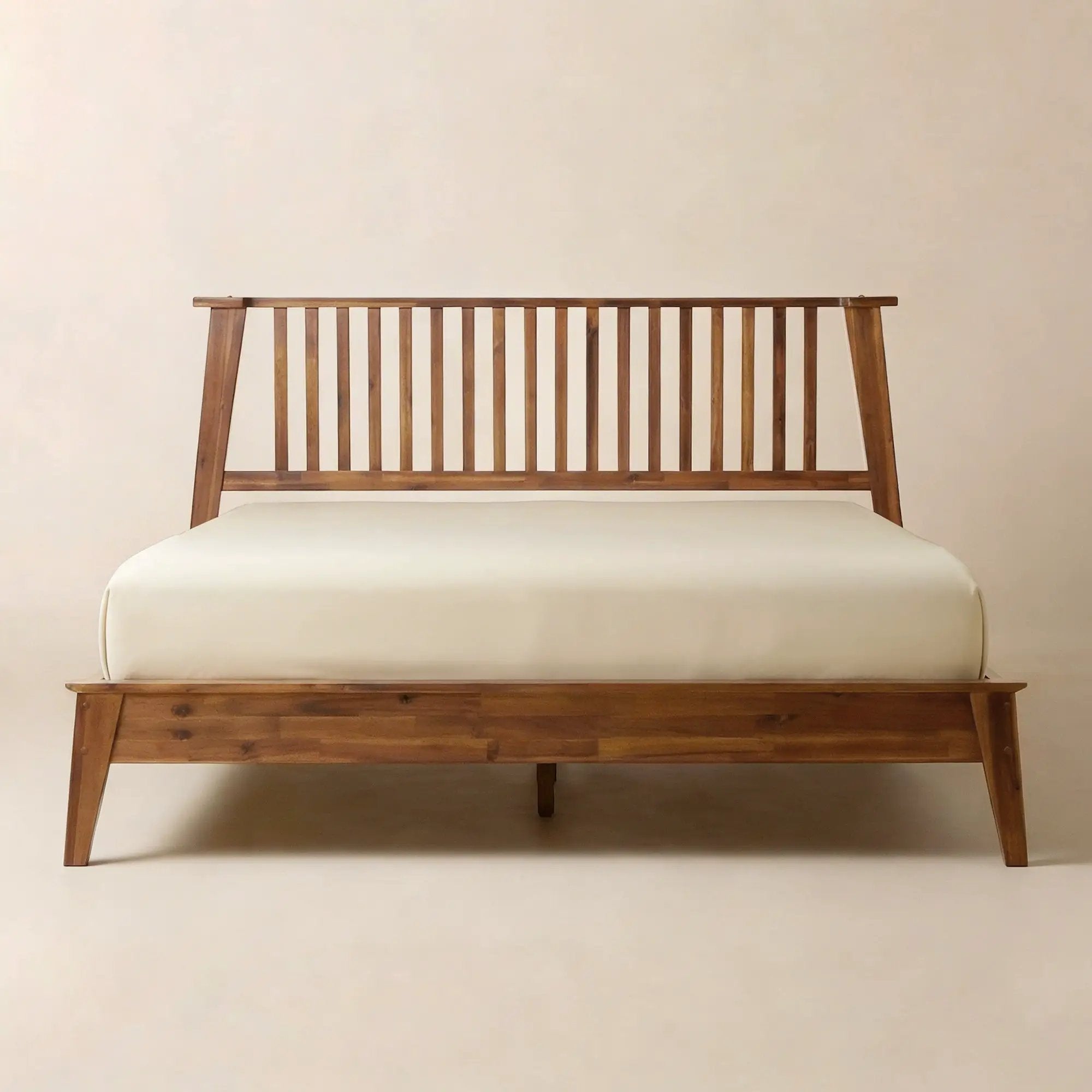[Buy 1 Get 1] Kaylin Solid Wood Bed Frame & Nightstand by Megsu