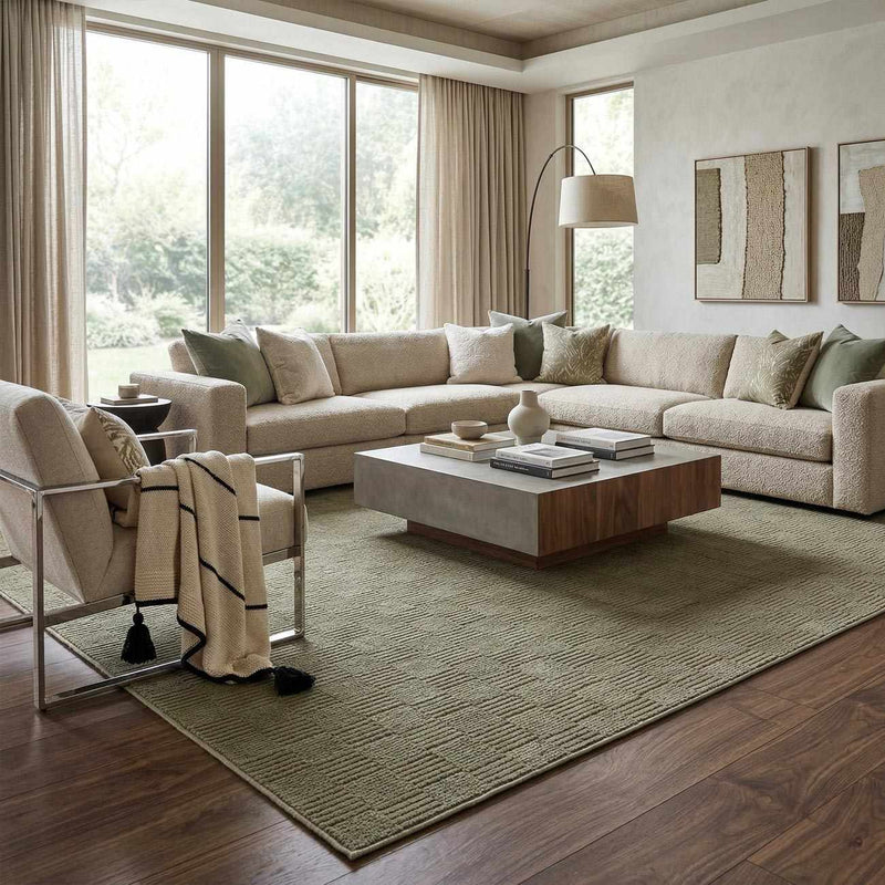 Kazuma Green Washable Area Rug by Boutique Rugs