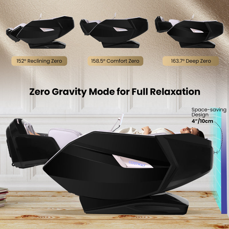 Kenzo 41-7D Dual Roller System Flexible Track Zero Gravity Full Body Massage Chair with Heart Rate Monitor and Health Detecti, photo 7 of 11