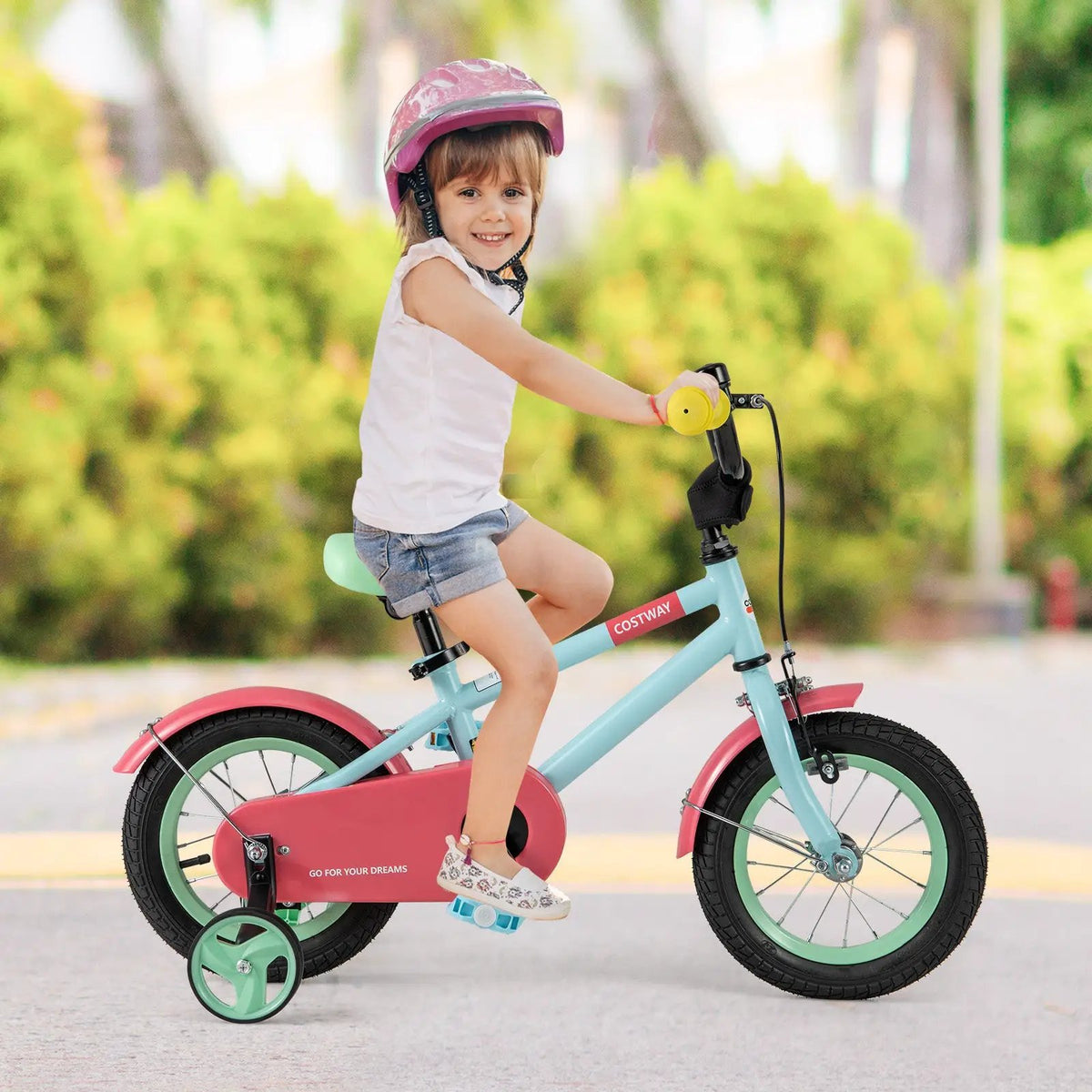 Kids Bike with Adjustable Handlebar and Saddle Blue by DirectDeals