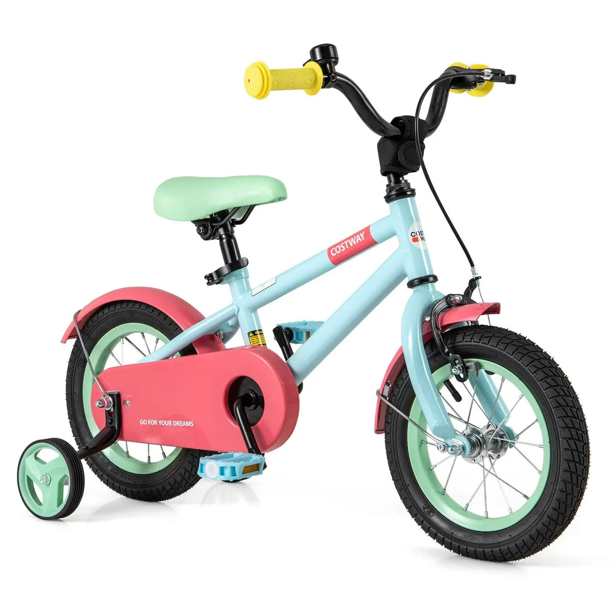 Kids Bike with Adjustable Handlebar and Saddle Blue by DirectDeals