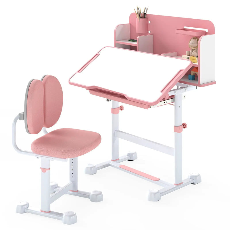 Kid's Study Desk and with Tilt Desktop and Pen Holder by DirectDeals