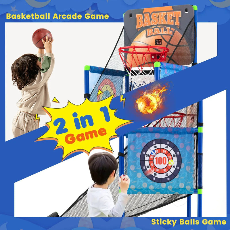 Kids Basketball Arcade Game with Electronic Scoreboard and Sound Effect by DirectDeals