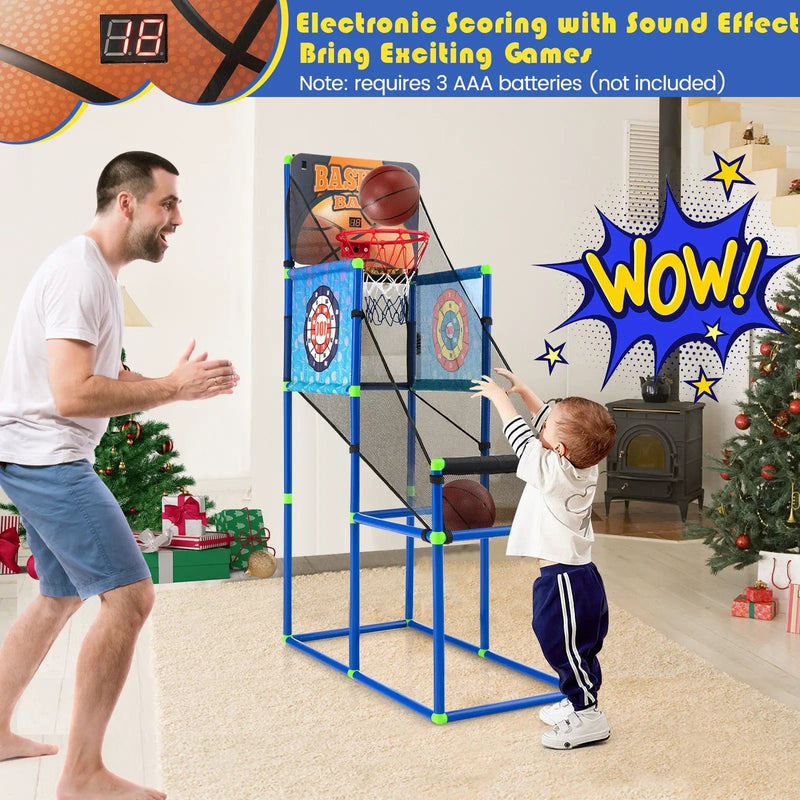 Kids Basketball Arcade Game with Electronic Scoreboard and Sound Effect by DirectDeals