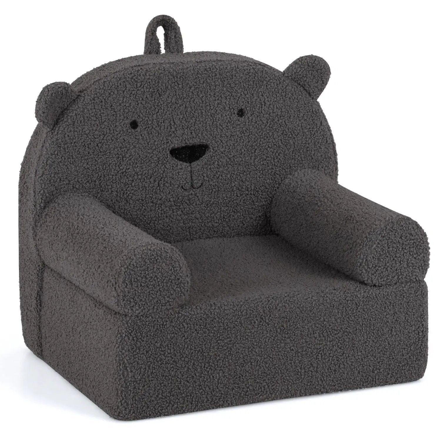 Kids Bear Sofa Toddler Foam Couch with Soft Fleece Fabric Cover by DirectDeals