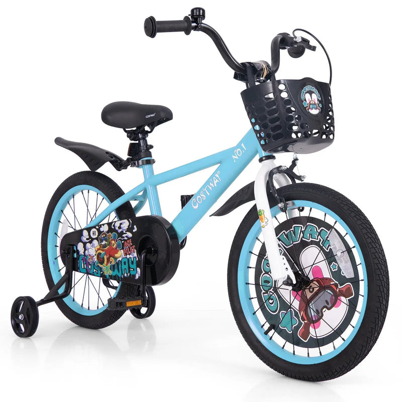 14 Inch Kids Bike with Adjustable Handlebar and Saddle for 3-5 Years Old-14 inches by DirectDeals