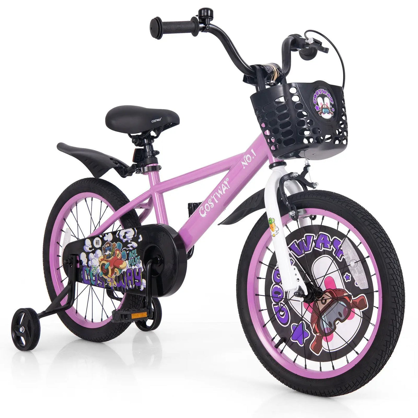 14 Inch Kids Bike for 3-5 Years Old Sport Bicycle with Adjustable Handlebar and Saddle-14 inches by DirectDeals