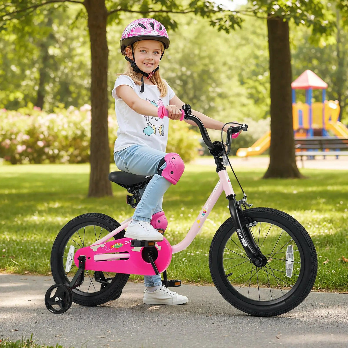 Kids Bike for 3-7 Years Old Boys and Girls 12/14/16-Inch Children Bicycle by DirectDeals