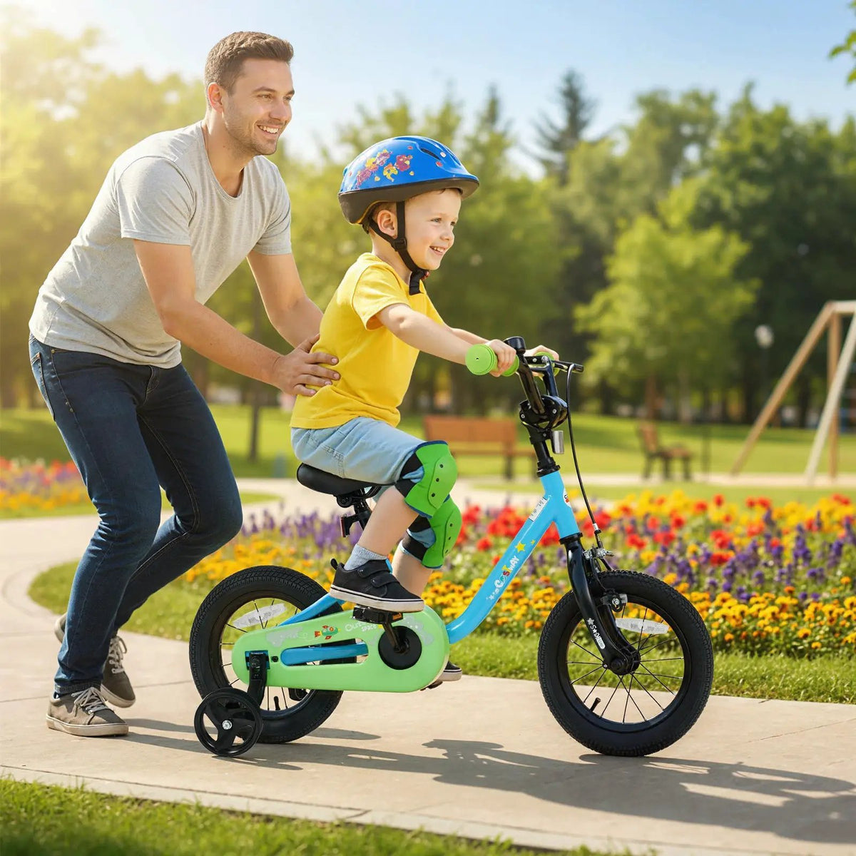 Kids Bike for 3-7 Years Old Boys and Girls 12/14/16-Inch Children Bicycle Blue by DirectDeals