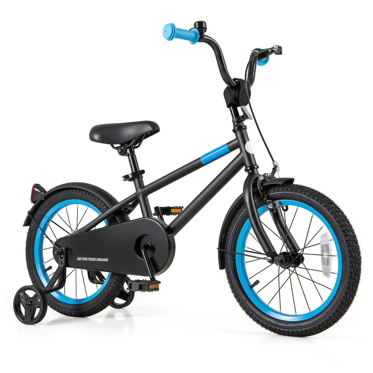 Kids Bike with Adjustable Handlebar and Saddle Black by DirectDeals