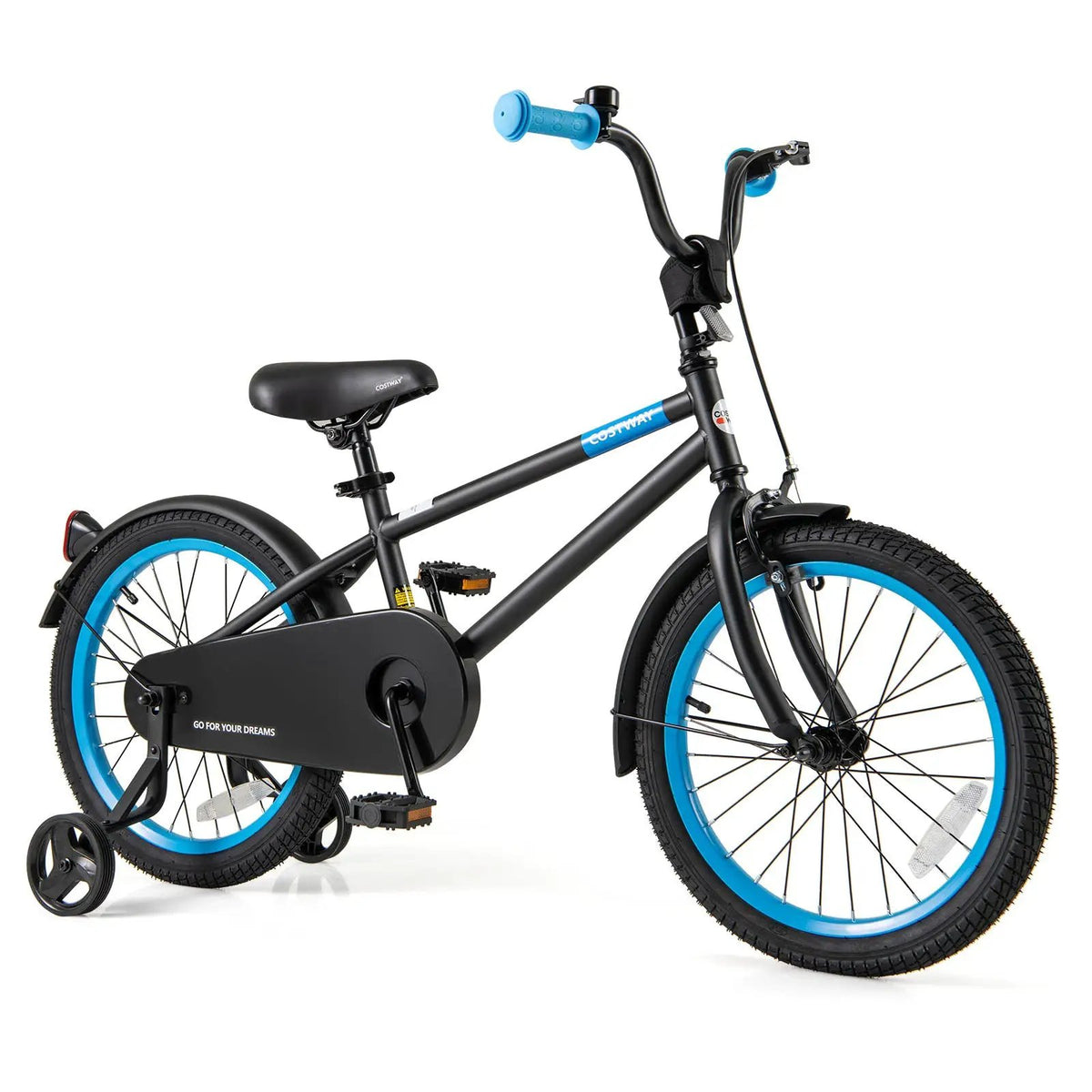 Kids Bike with Adjustable Handlebar and Saddle Black by DirectDeals