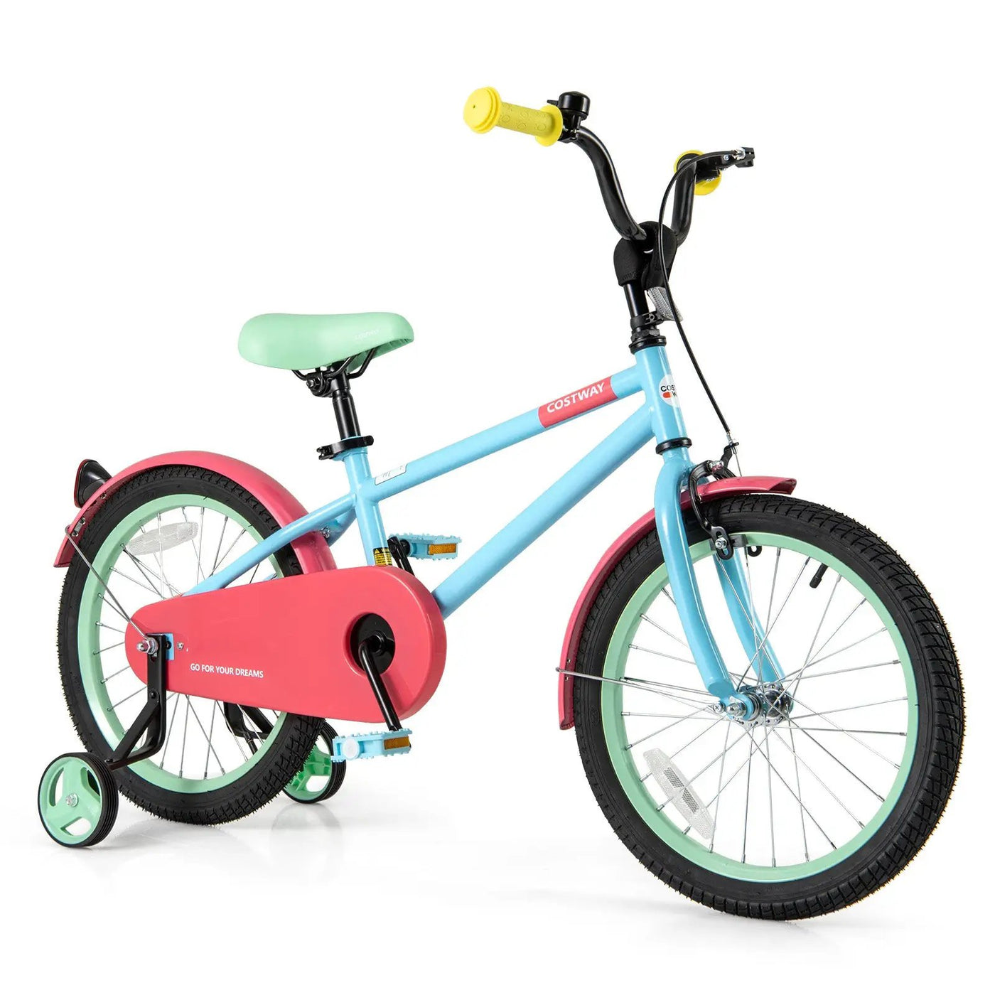 Kids Bike with Adjustable Handlebar and Saddle Blue by DirectDeals