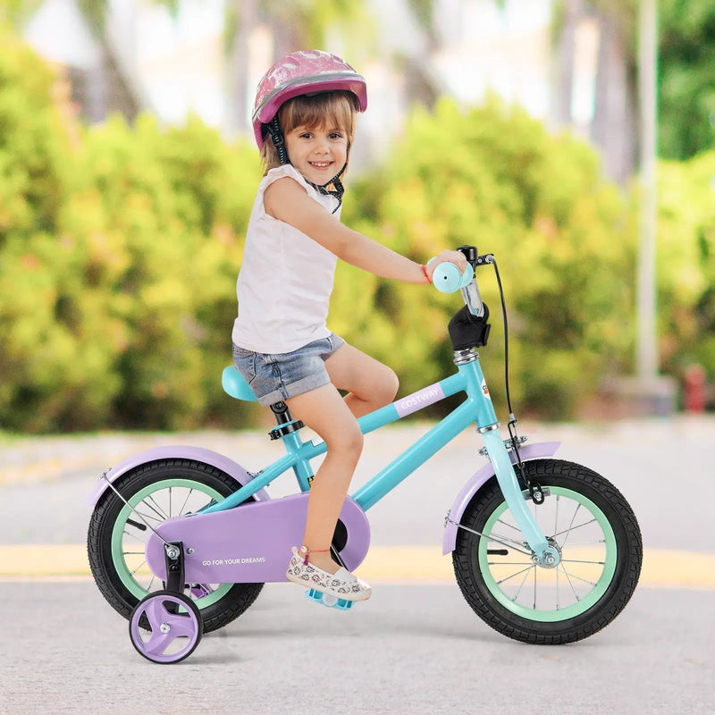 Kids Bike with Adjustable Handlebar and Saddle Purple by DirectDeals