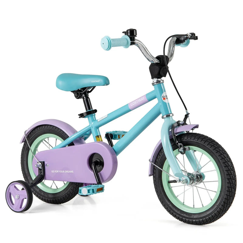 Kids Bike with Adjustable Handlebar and Saddle Purple by DirectDeals