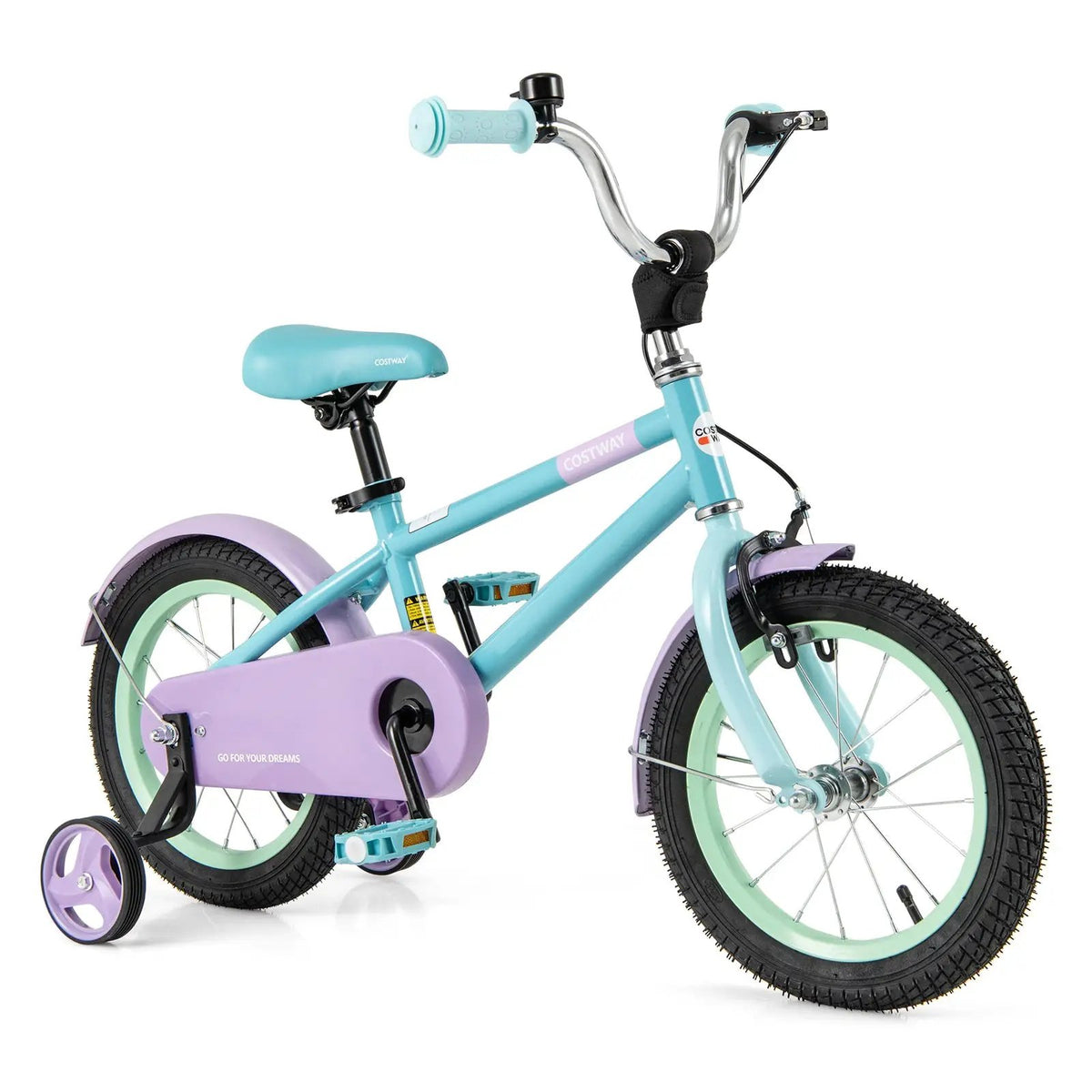 Kids Bike with Adjustable Handlebar and Saddle Purple by DirectDeals