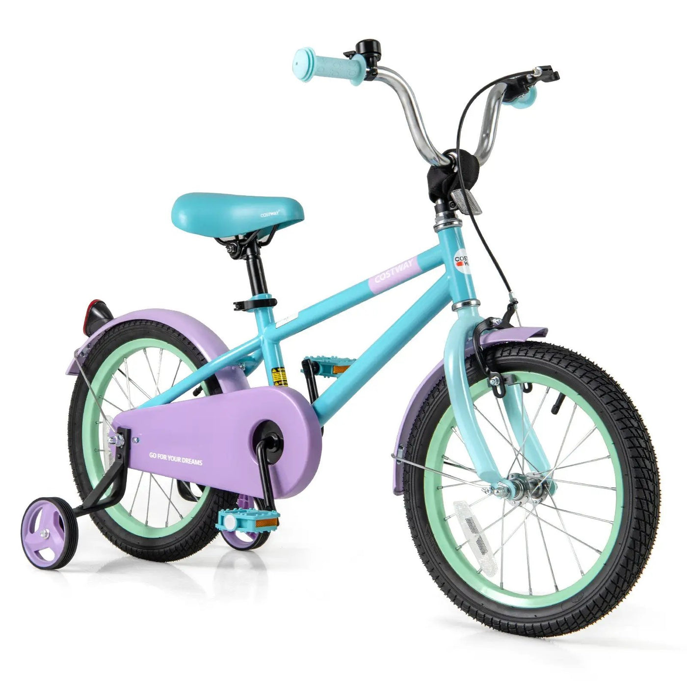 Kids Bike with Adjustable Handlebar and Saddle Purple by DirectDeals