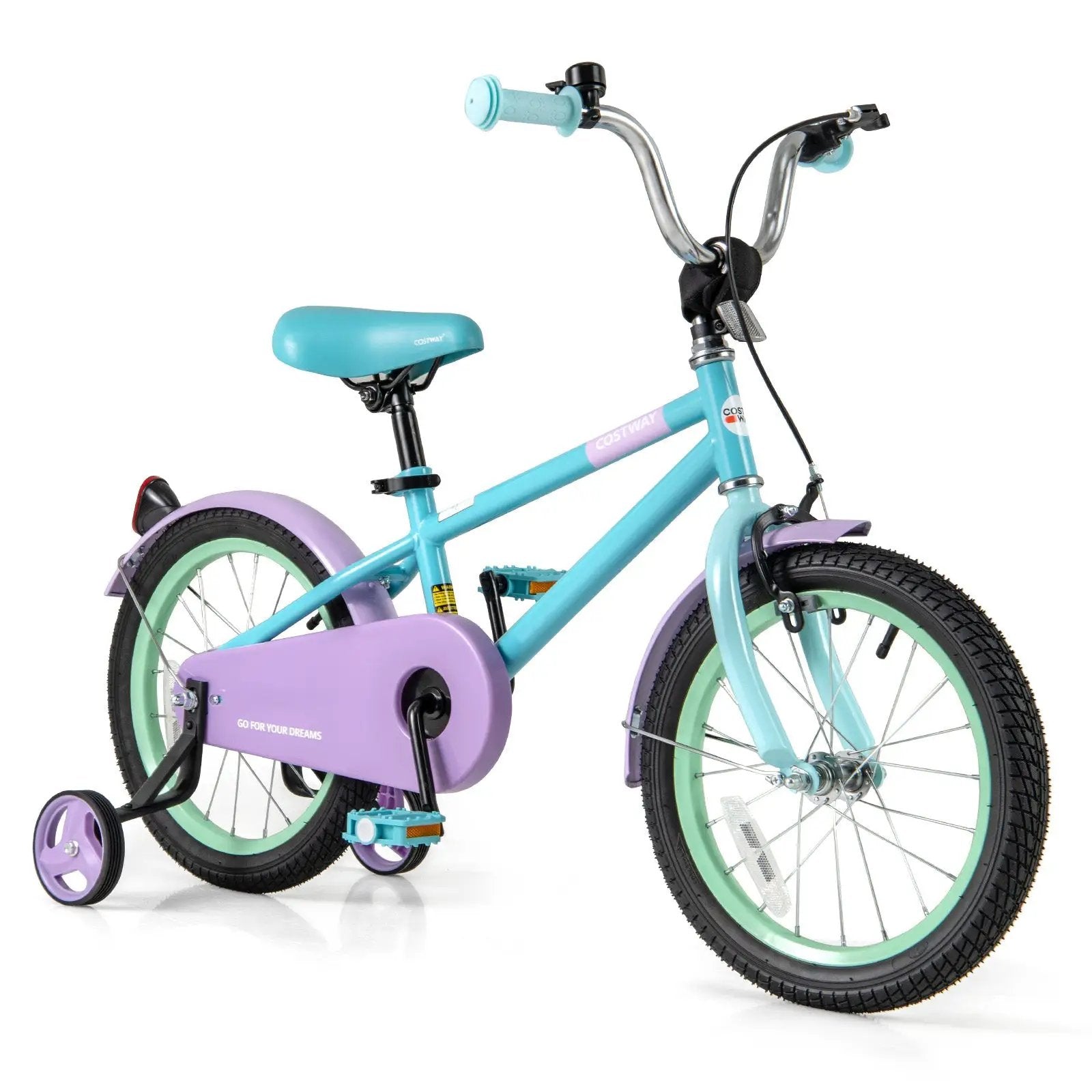 Kids Bike with Adjustable Handlebar and Saddle Purple by DirectDeals
