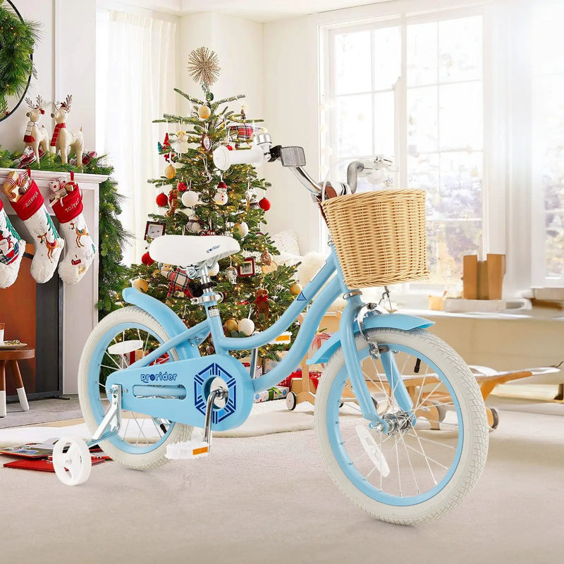 16-Inch Kids Bike with Training Wheels and Adjustable Handlebar Seat by DirectDeals
