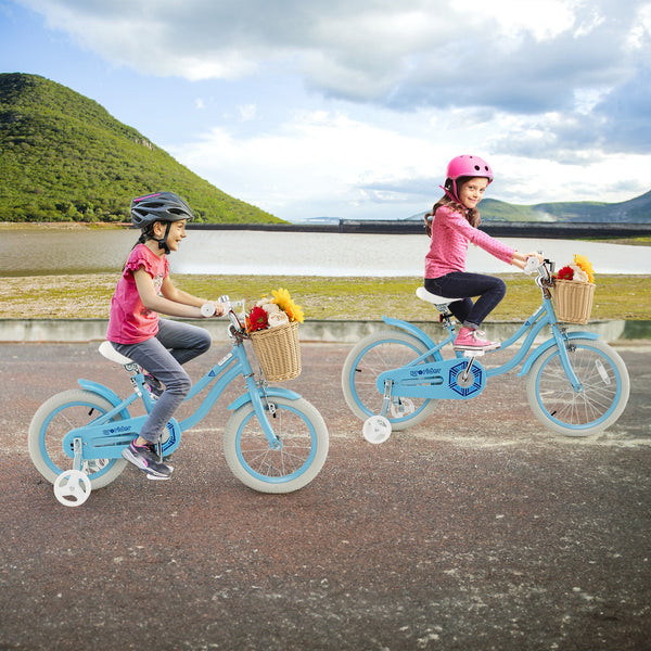 14-Inch Kids Bike with Training Wheels and Adjustable Handlebar Seat, photo 2 of 10