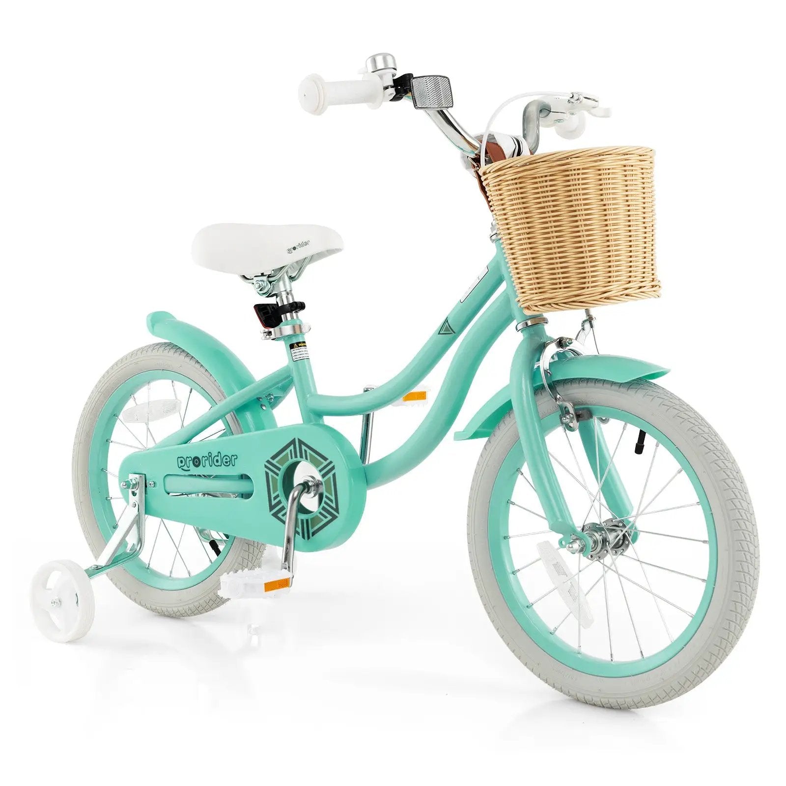 16-Inch Kids Bike with Training Wheels and Adjustable Handlebar Seat by DirectDeals