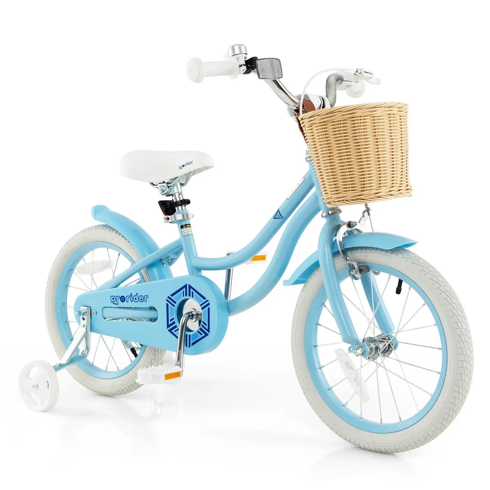 16-Inch Kids Bike with Training Wheels and Adjustable Handlebar Seat by DirectDeals